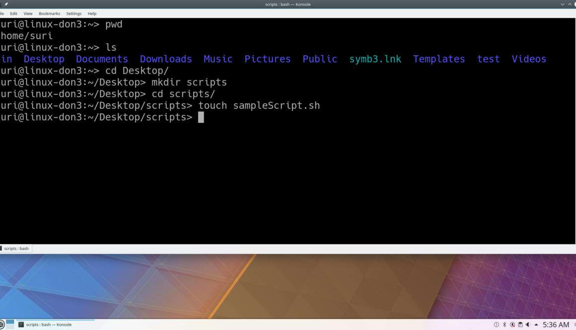 Shell Script to Display Name in Linux