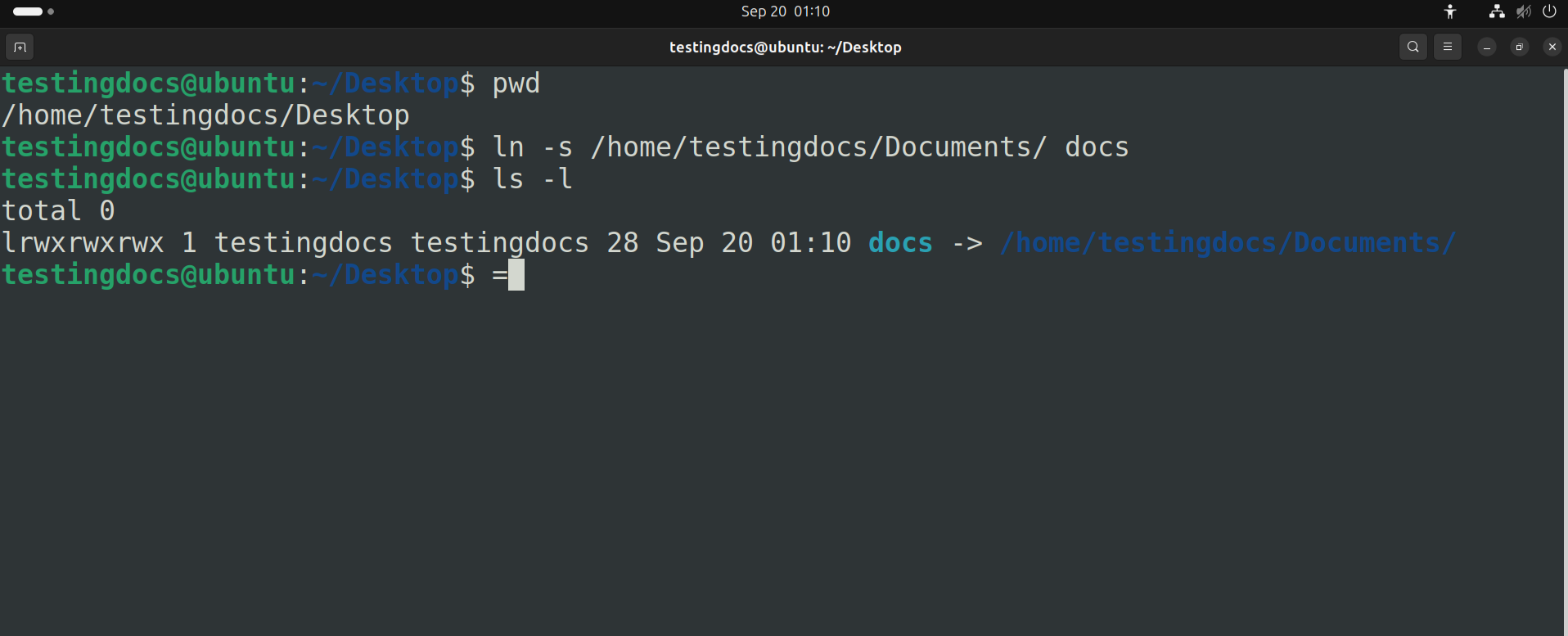 Linux ln command