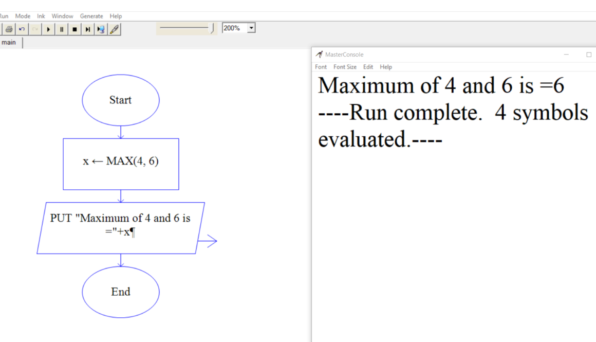 Functions in Raptor Flowchart
