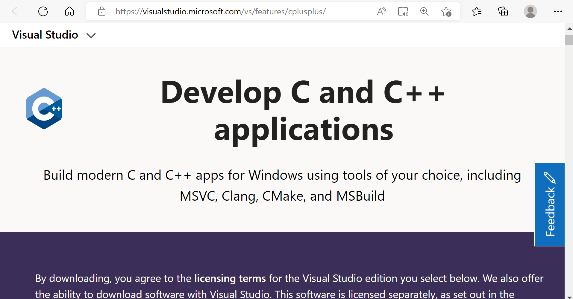 MSVC Compiler Website