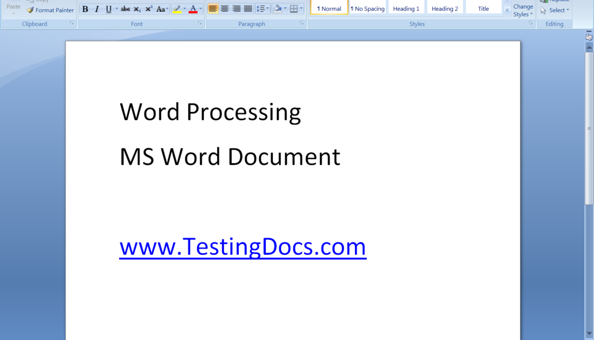 MS_Word_Document Application Software
