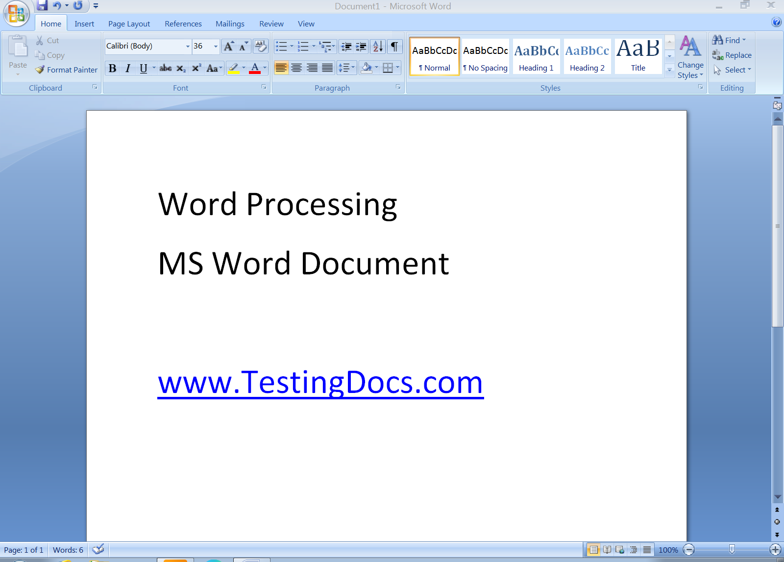 MS_Word_Document Application Software