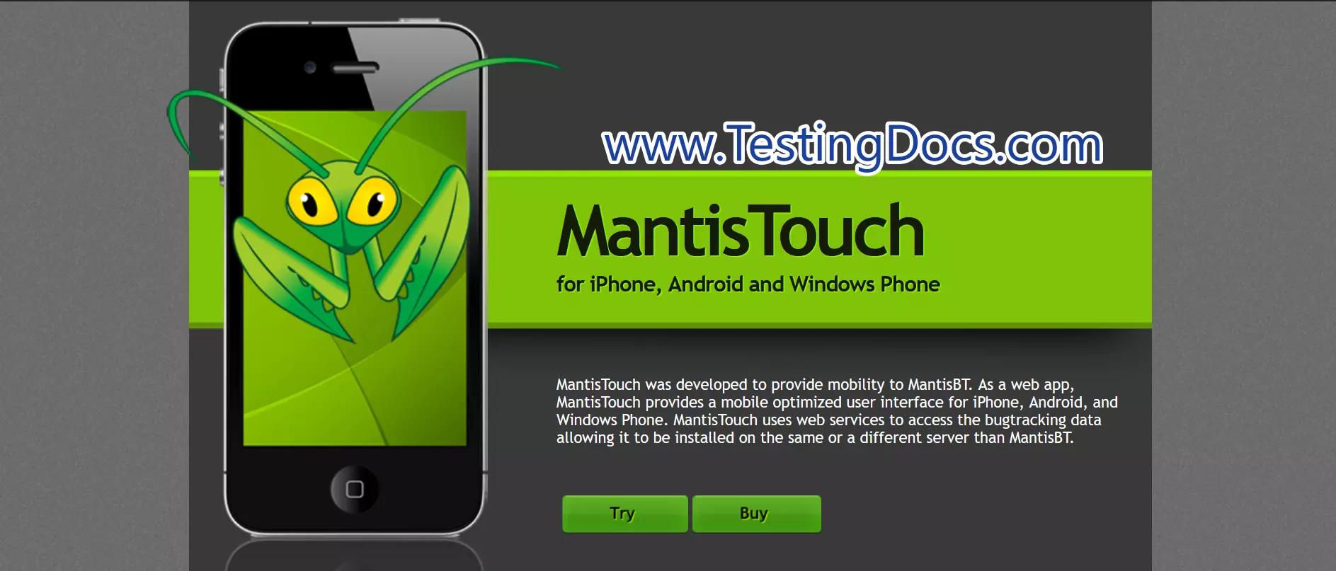 MantisTouch Mobile App