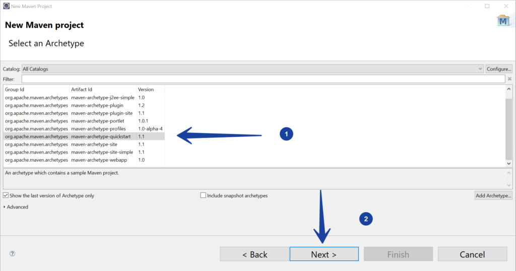 Create Quickstart Maven Project in Eclipse IDE | TestingDocs
