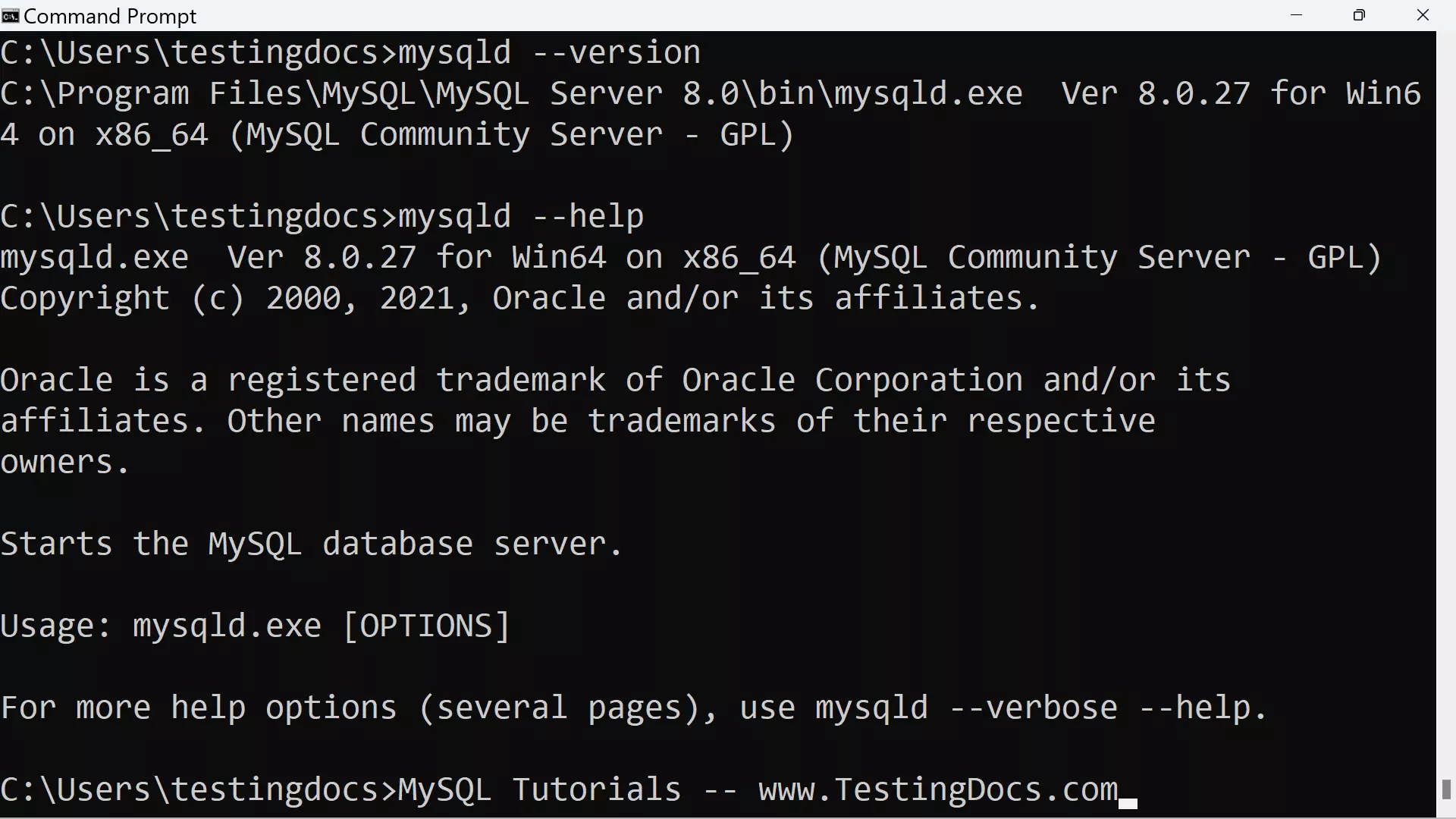 MySQL Architecture Server