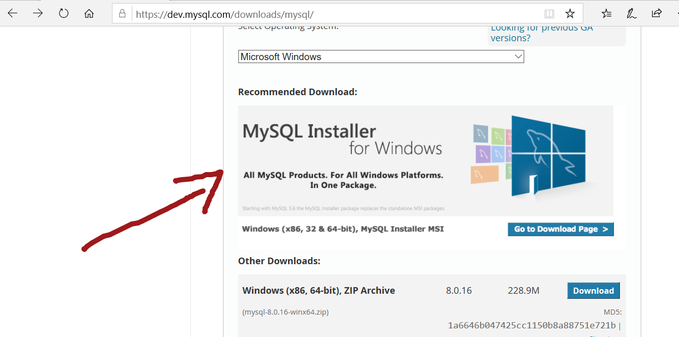 MySQL Server Download