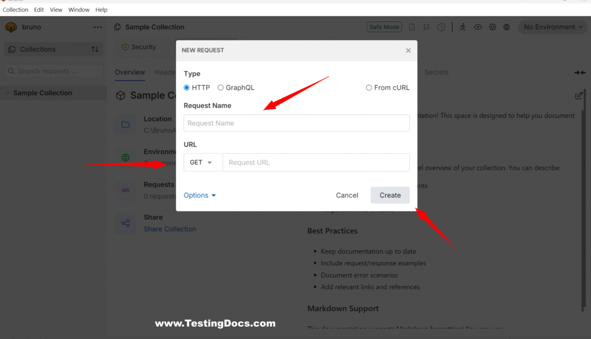 New Bruno API Request