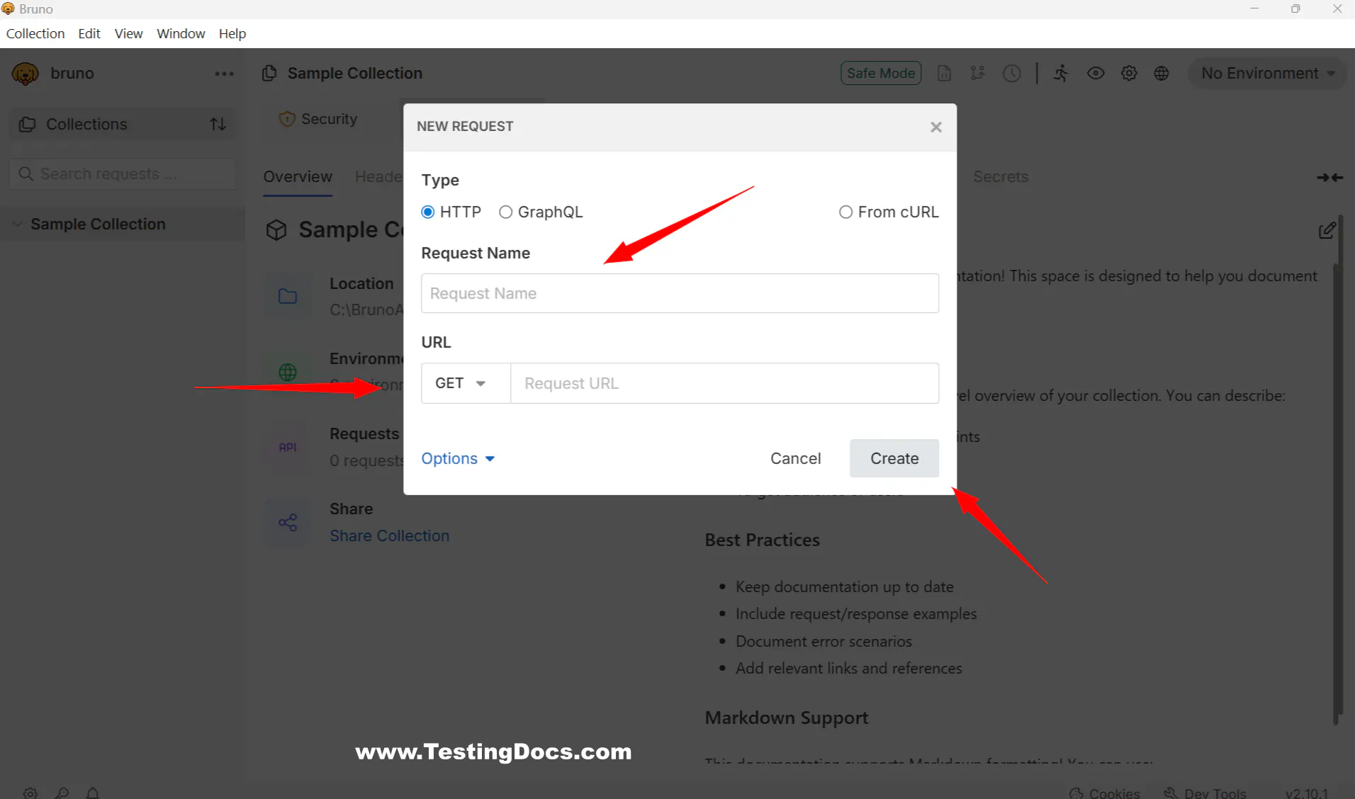 New Bruno API Request