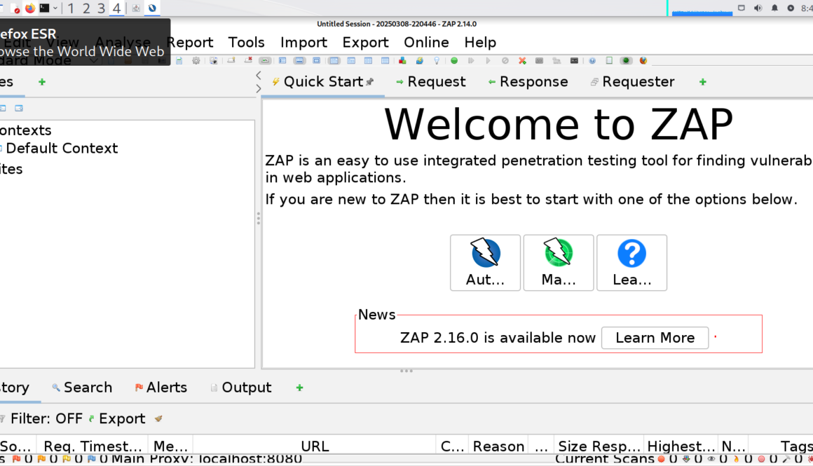OWASP ZAP Kali Linux