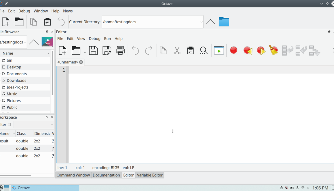 Octave New Script File