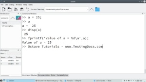 Octave Input and Output - TestingDocs.com