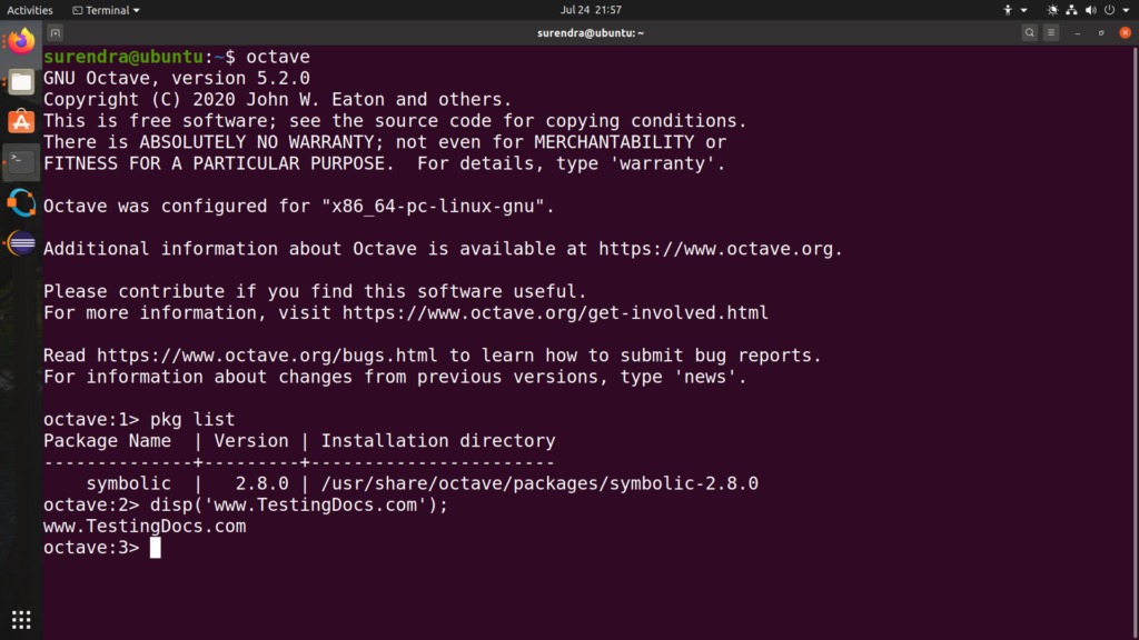 Install Octave Packages on Linux - TestingDocs.com