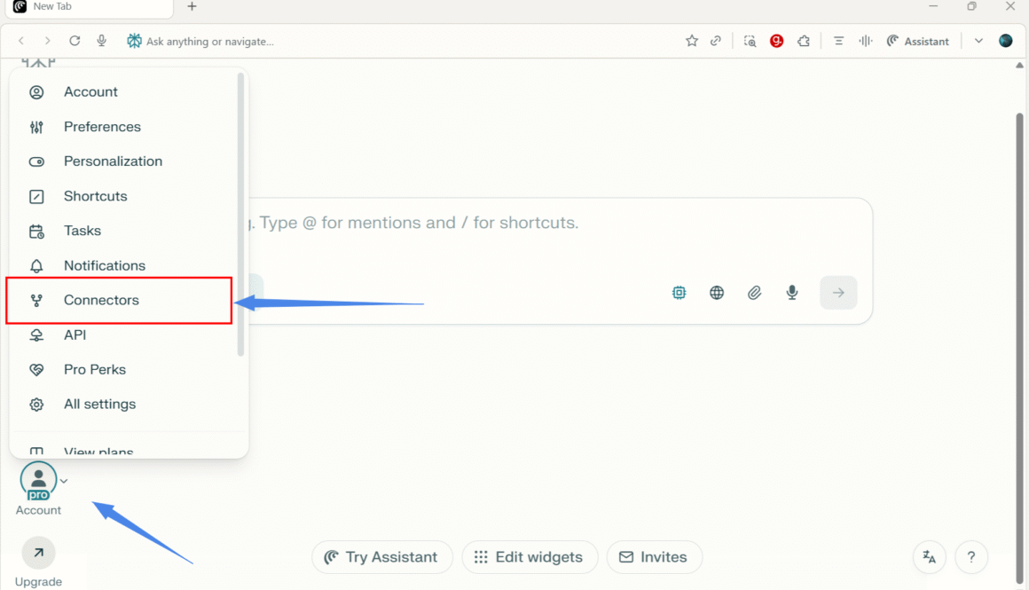 Open Comet Browser Windows