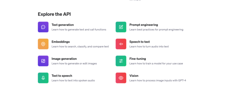 OpenAI API Features