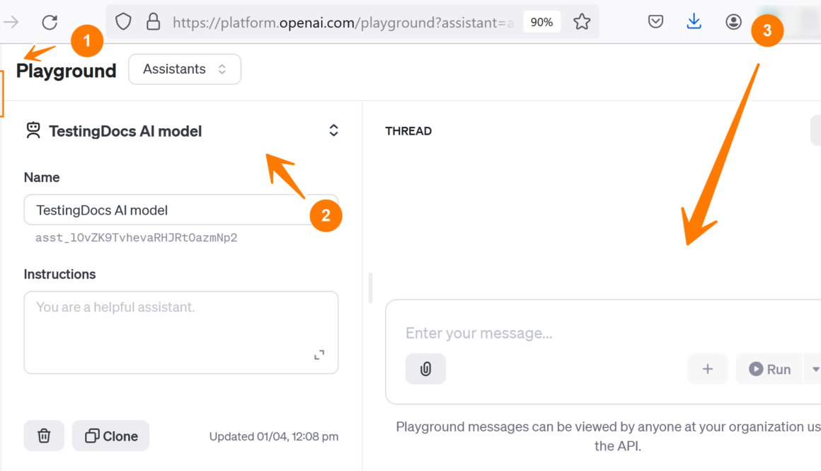 OpenAI Assistant Playground