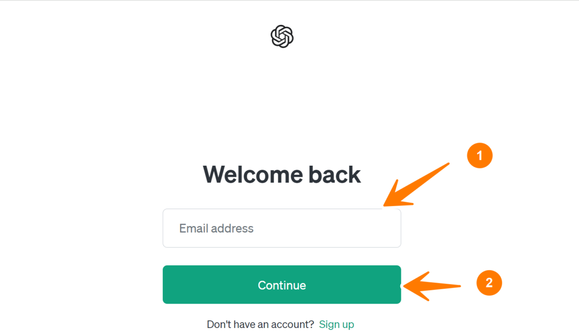 OpenAI Platform Login Screen