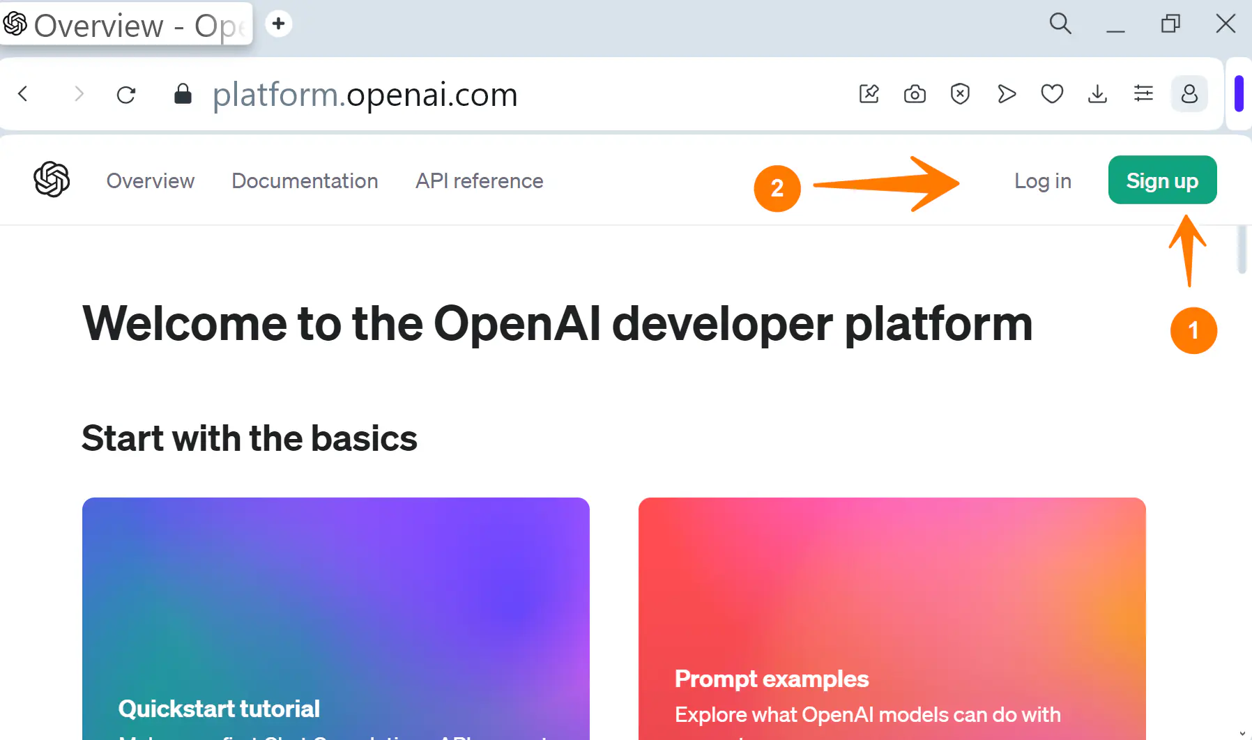 OpenAI Platform Signup or Login