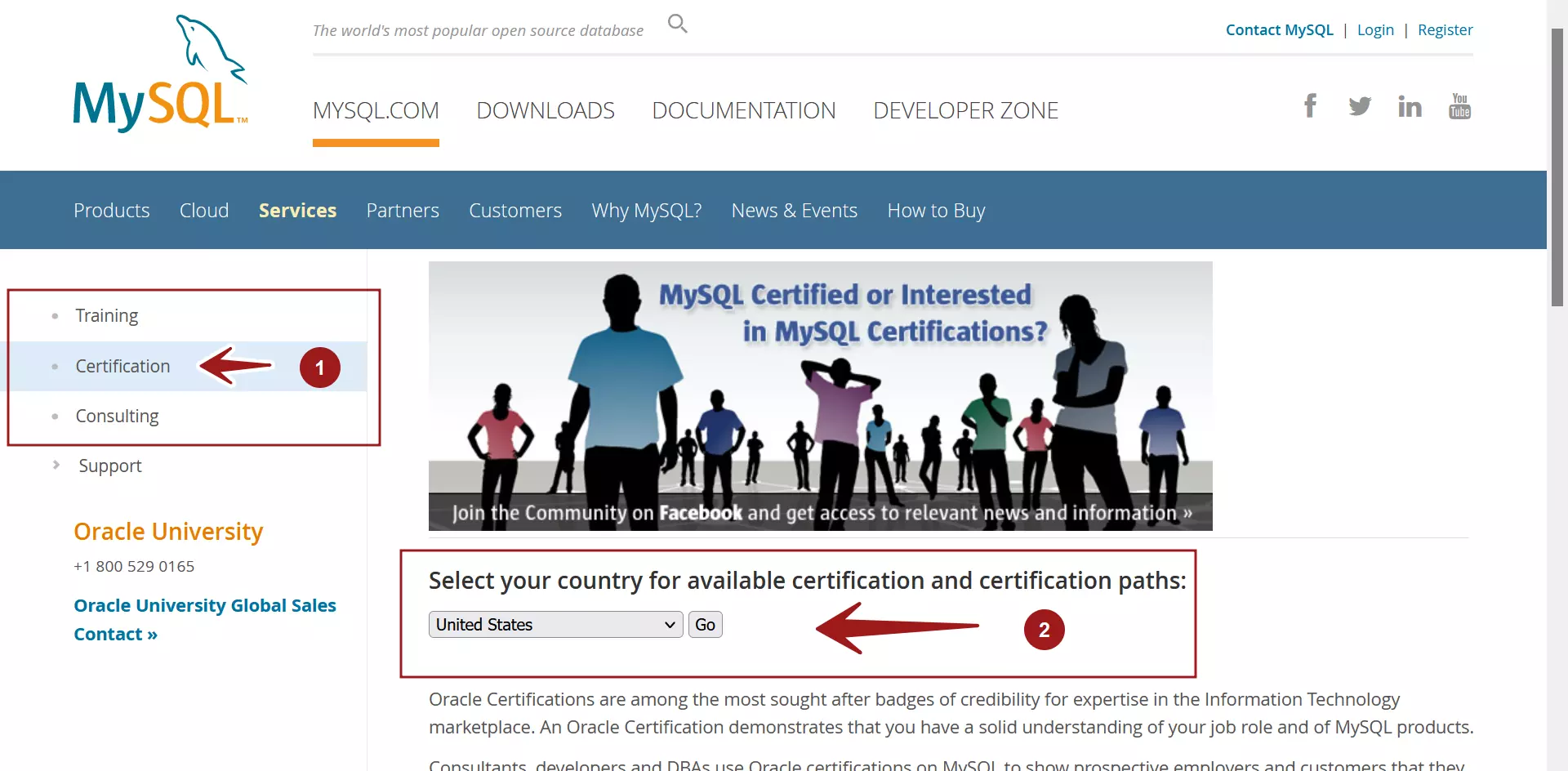 Oracle MySQL Certification