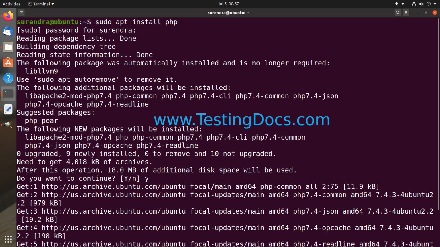 Install Php On Ubuntu Linux - Testingdocs.com