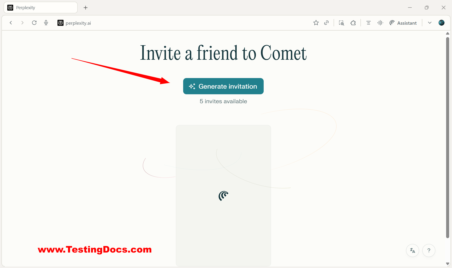 Perplexity AI Comet Browser Invite