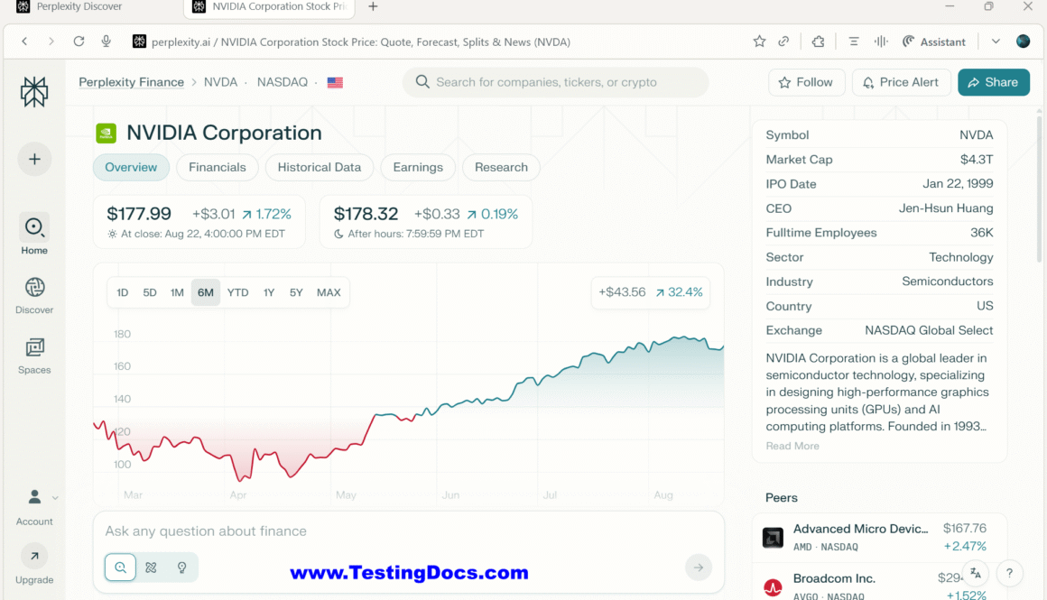 Perplexity Finance