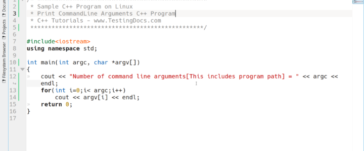 Print CommandLine Arguments C Program