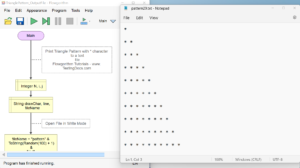 Print Triangle Pattern Flowchart - TestingDocs