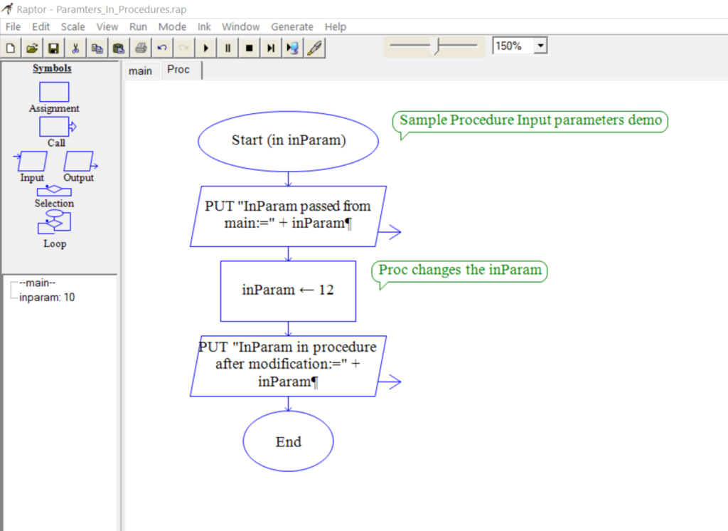 Parameter scope in Raptor Procedure | TestingDocs.com