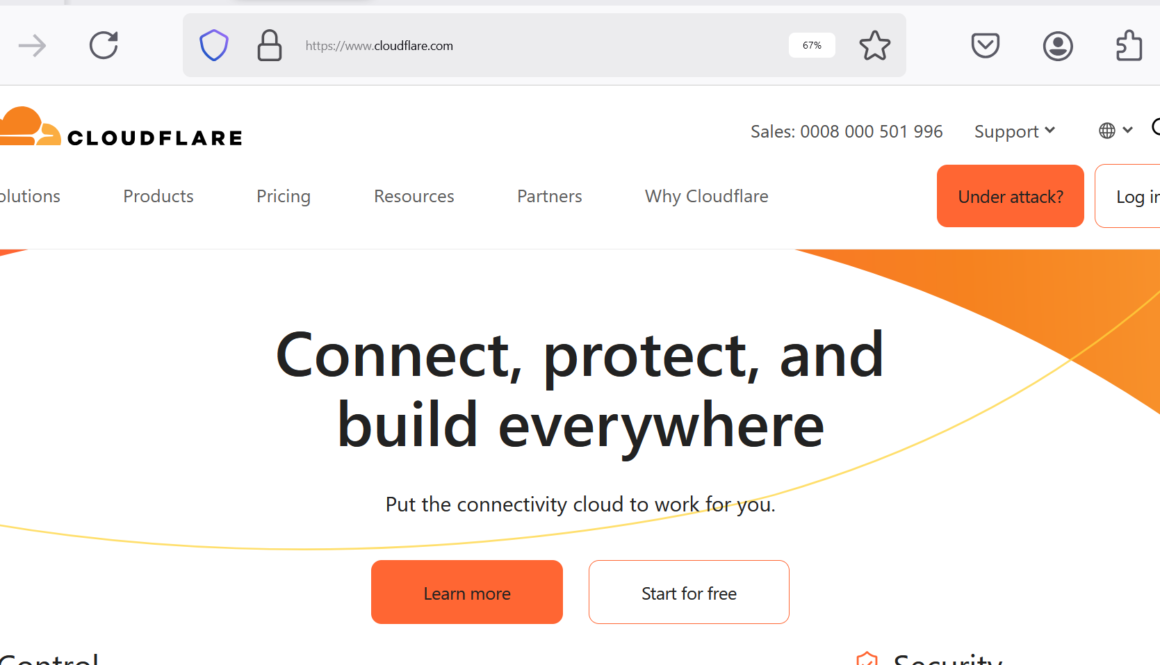 Protect your website Cloudflare