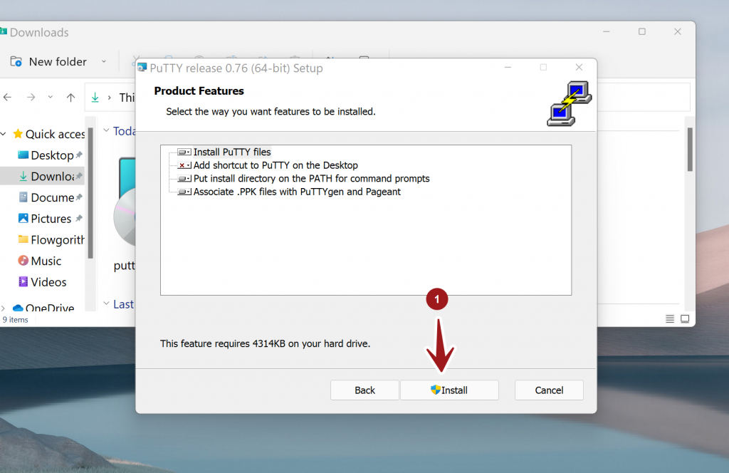 Install PuTTY on Windows
