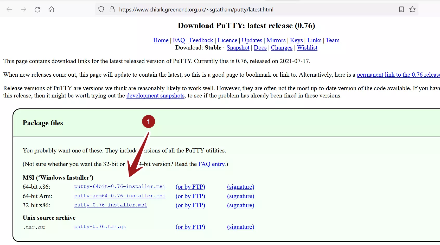 Putty Latest Installer Download