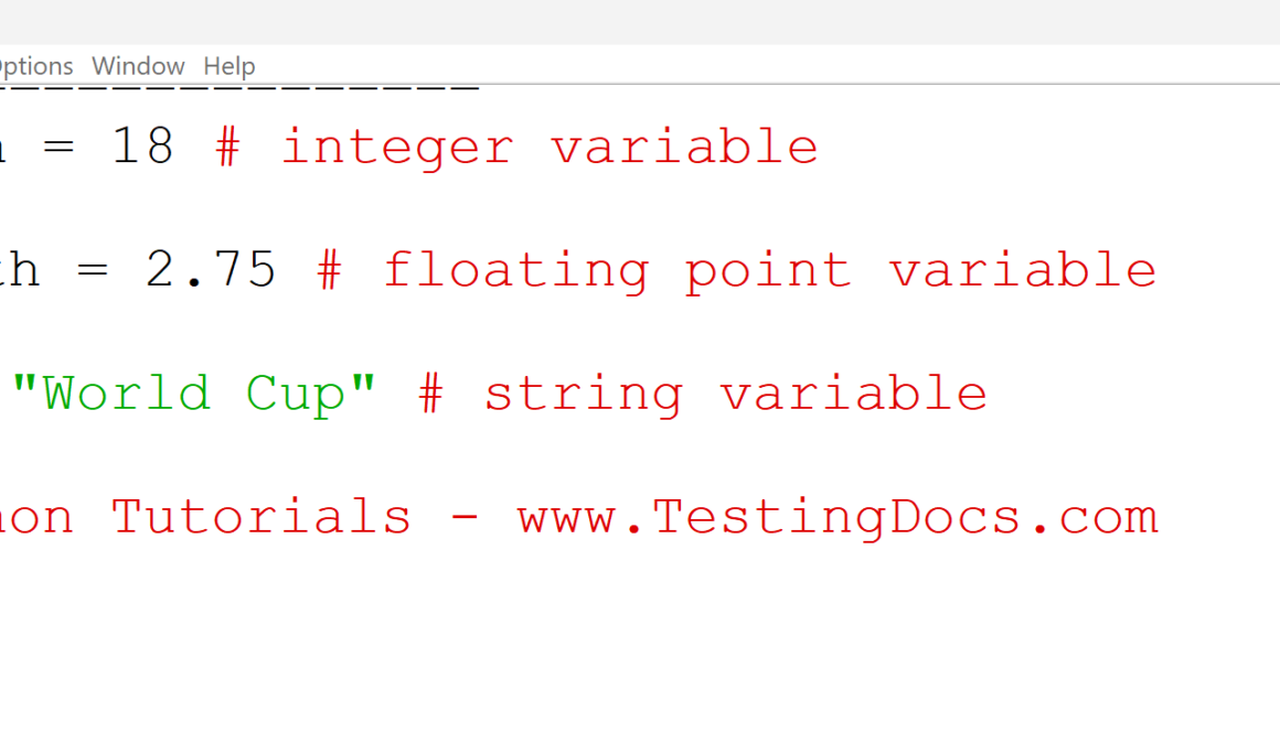 Python Assignment Statement