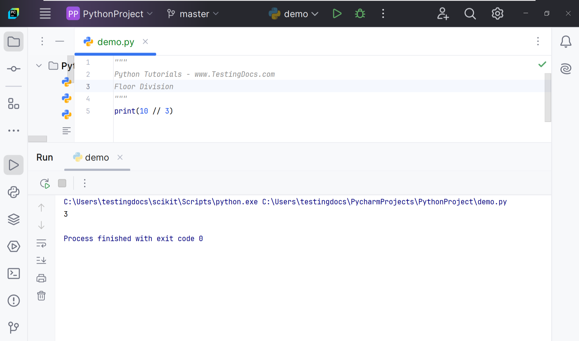 Python Floor Division