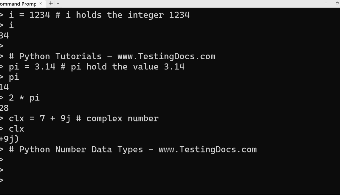 Python Number Data Types