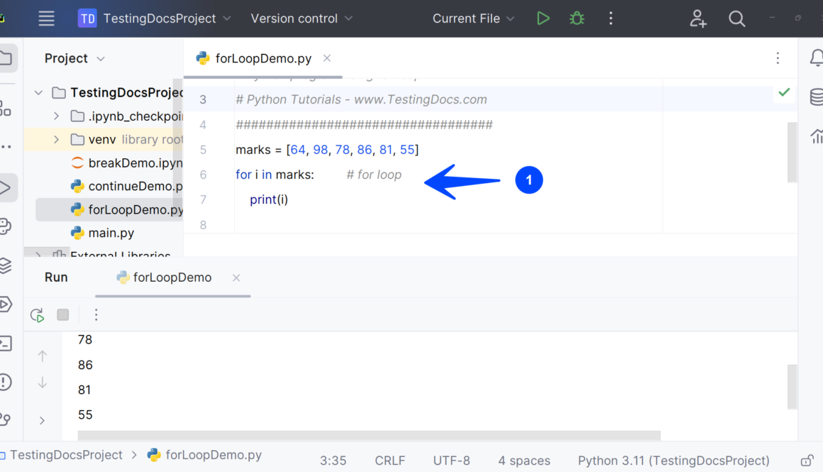 Python for Loop