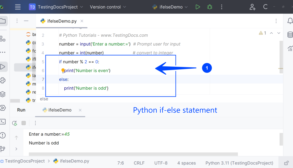 Python if-else Statement