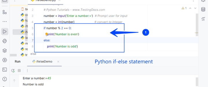 Python if-else Statement