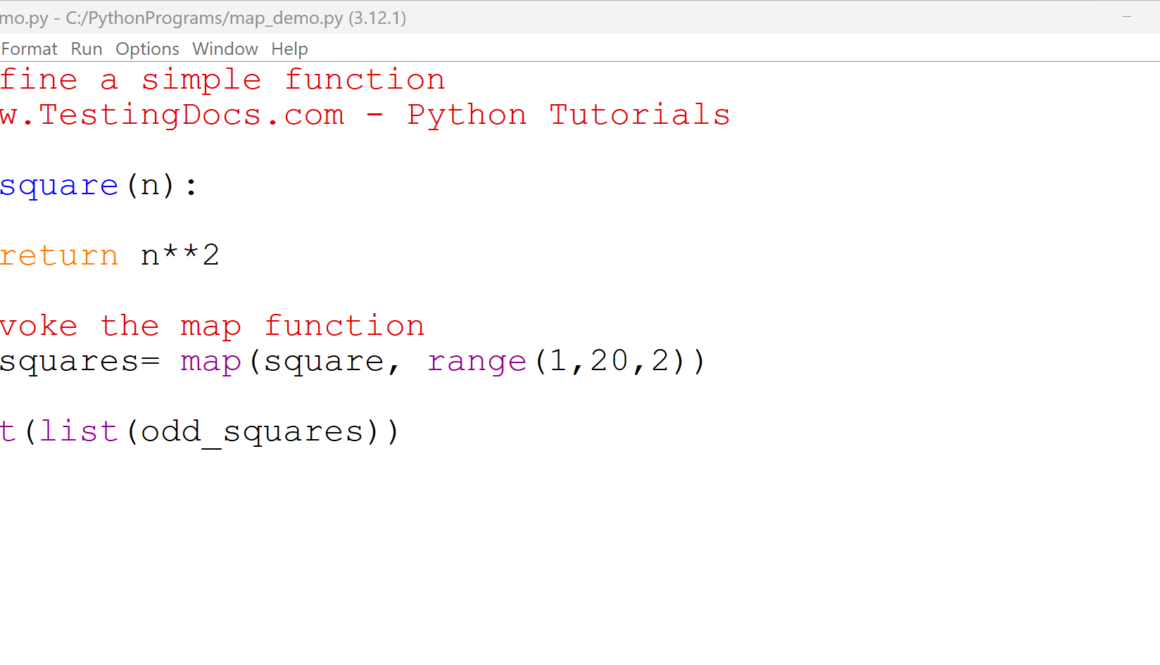 Python map Function