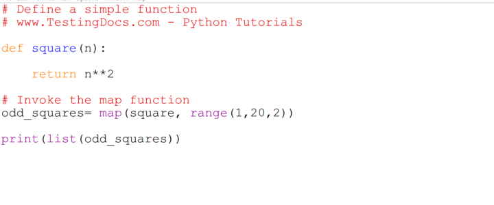 Python map Function