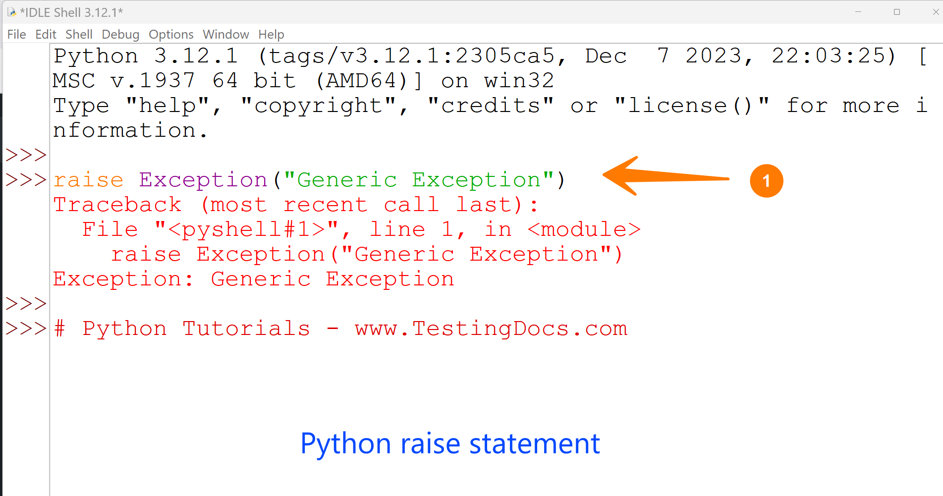 Python raise Statement