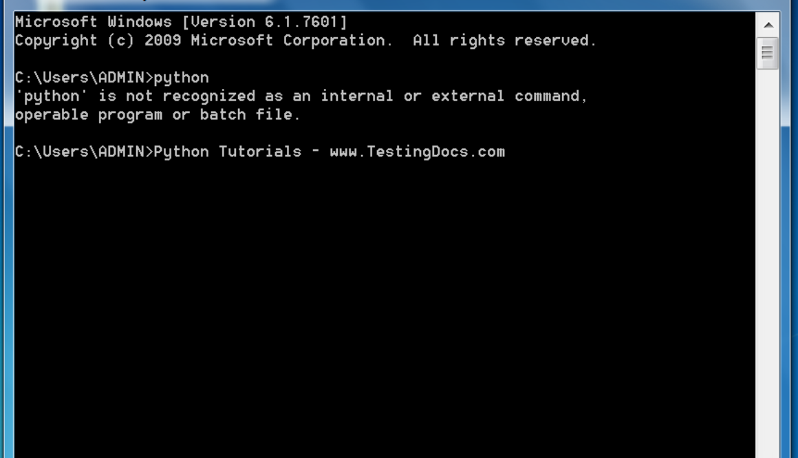 Python Setup