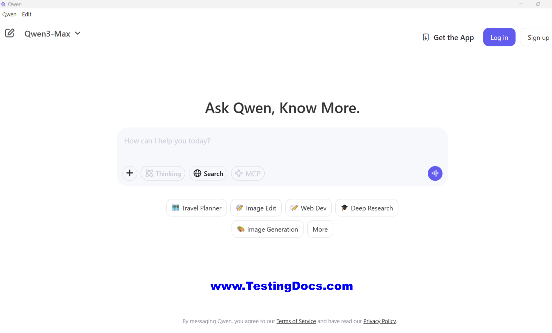 Qwen Windows Desktop Application