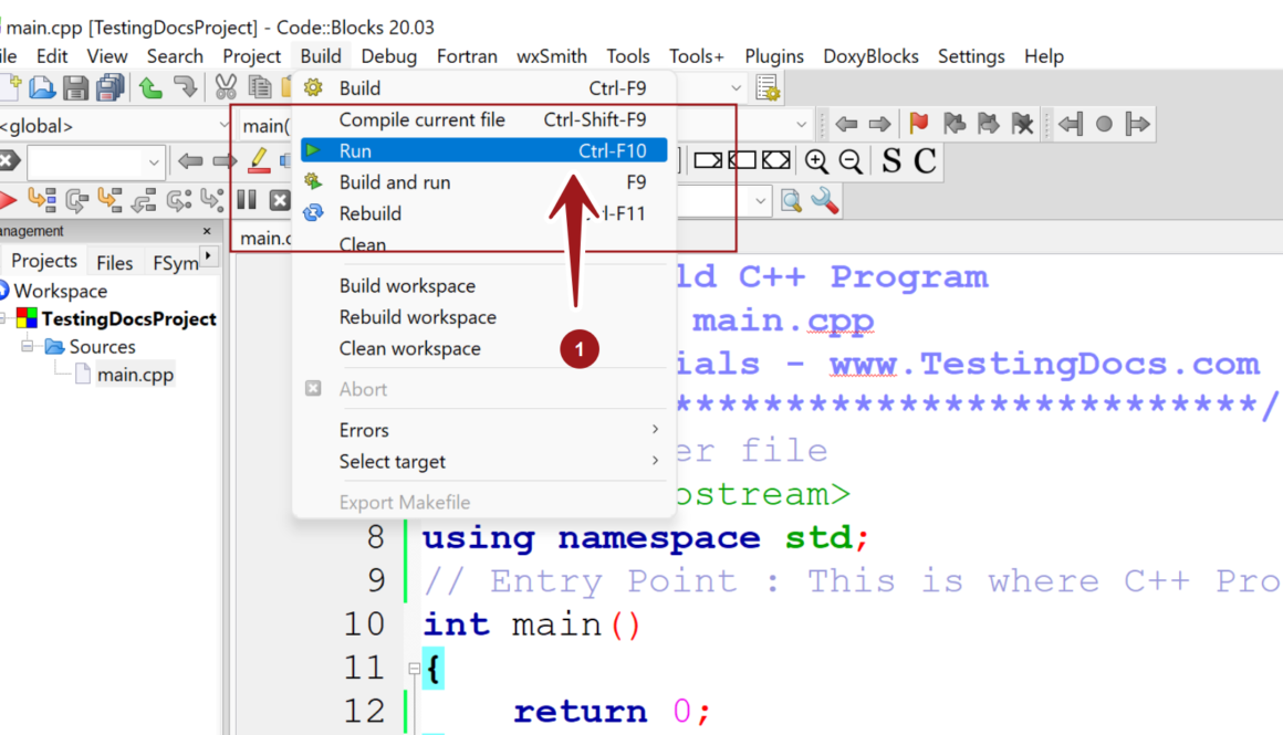 Run C++ Project