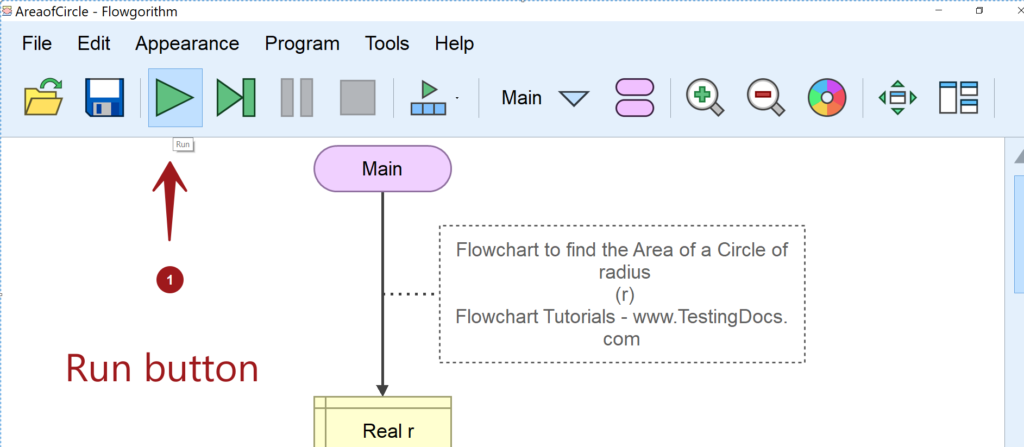 Run Flowgorithm Flowchart - TestingDocs