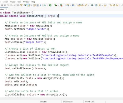 Run TestNG Programatically