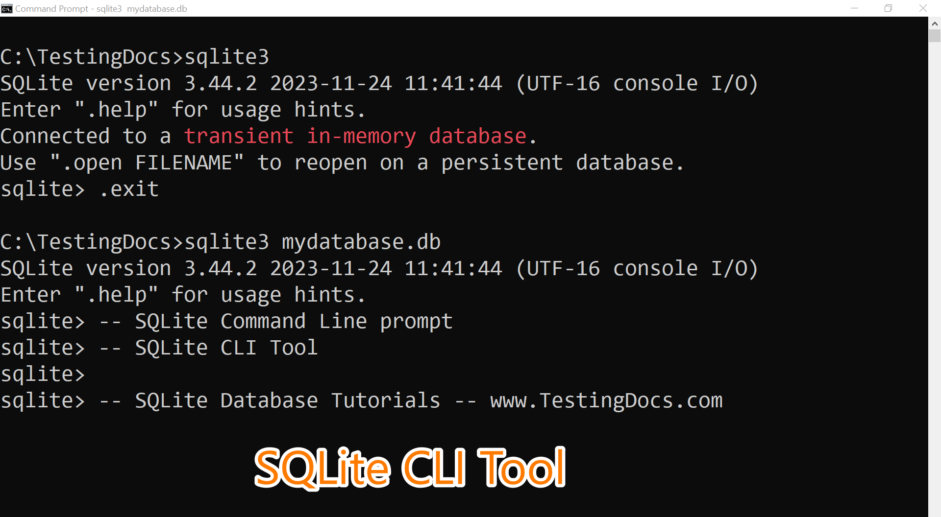 SQLite CLI Tool