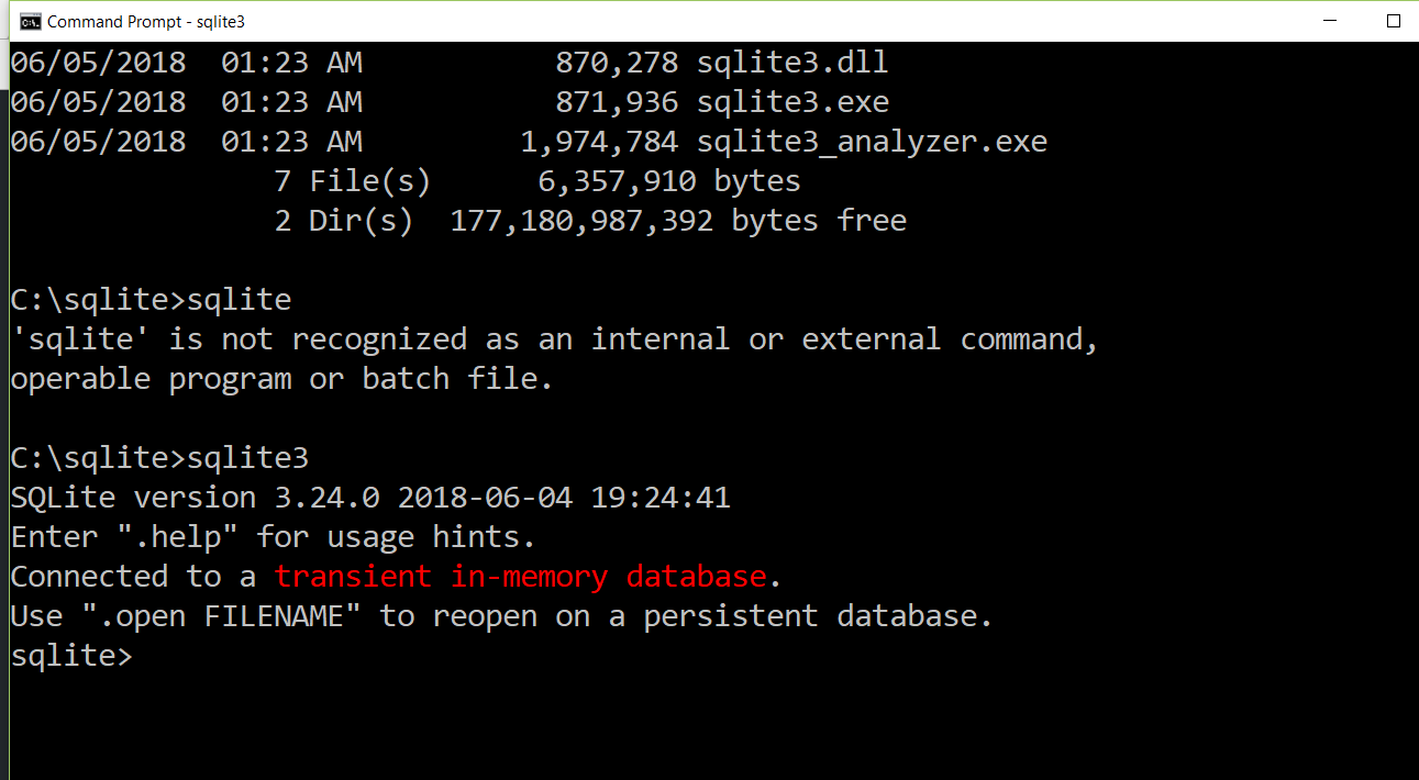 where is sqlite database stored