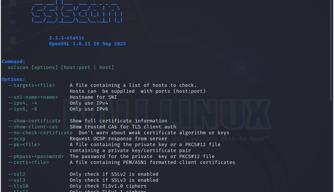SSLScan Tool Linux