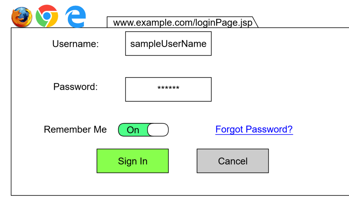 Sample Login Page
