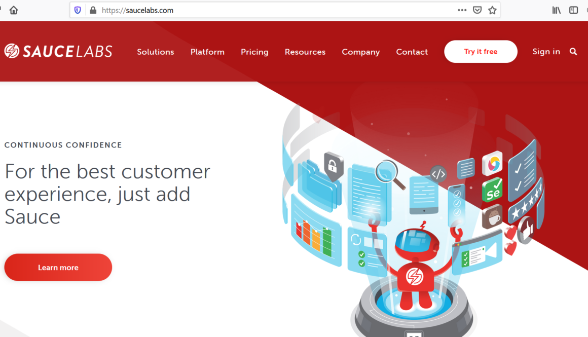 SauceLabs Website